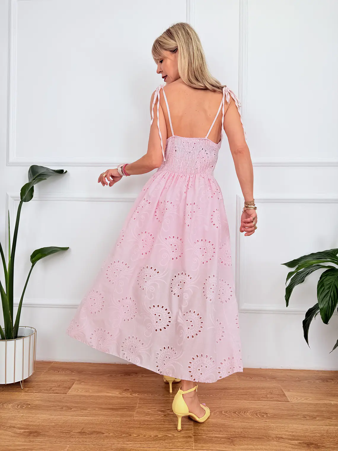 Paula Dress Guipure Pink 57623   3