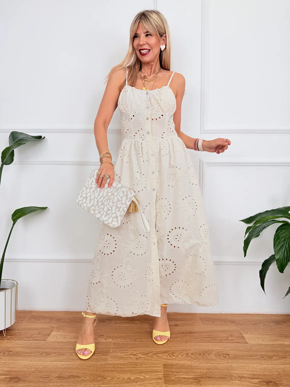 Paula Dress Guipure Ivory 57623   1