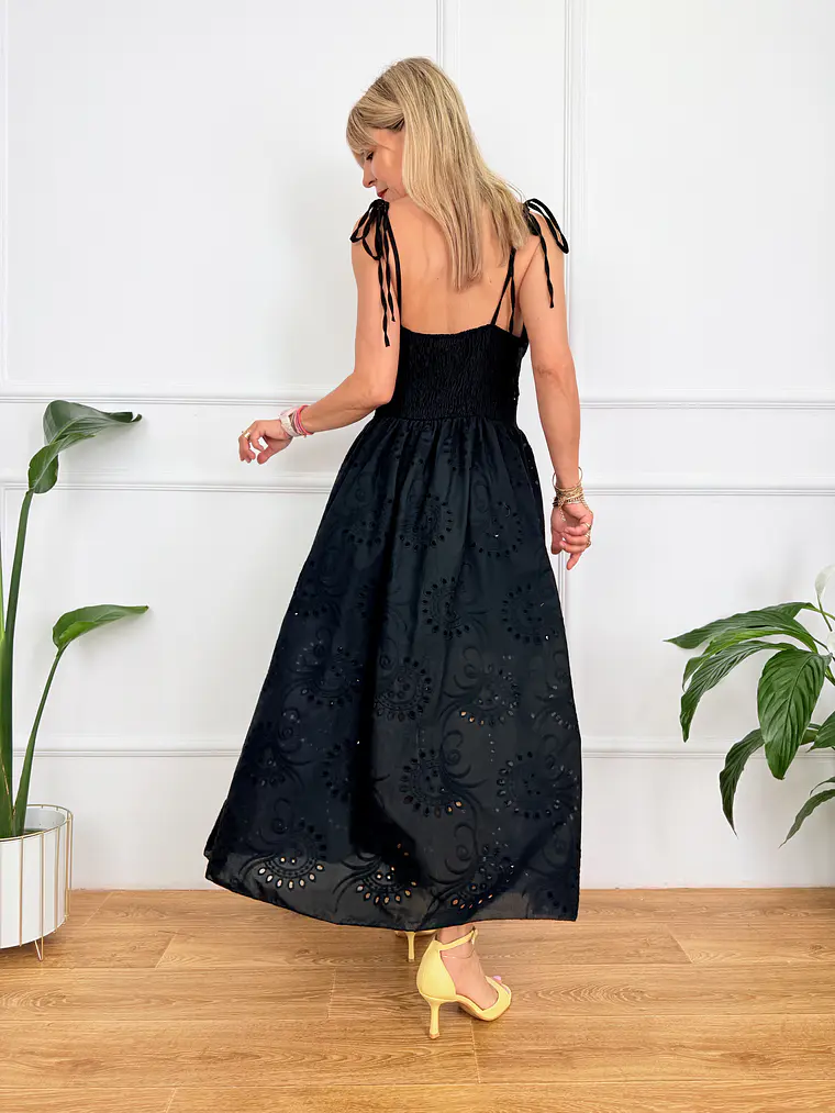 Paula Dress Guipure Black 57623 3