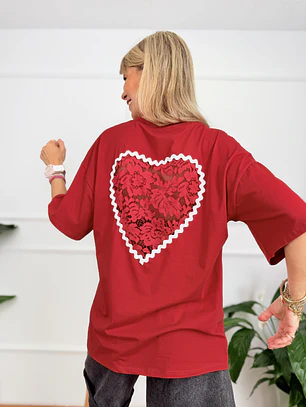 Corazón T-shirt Red 61581