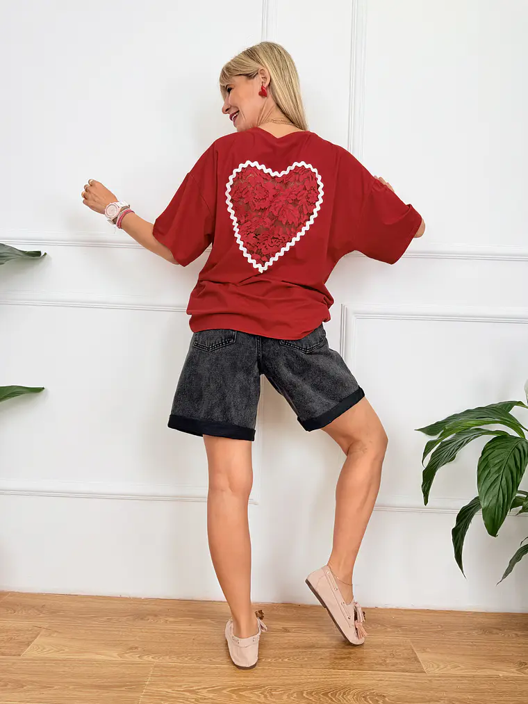 Corazón T-shirt Red 61581 4