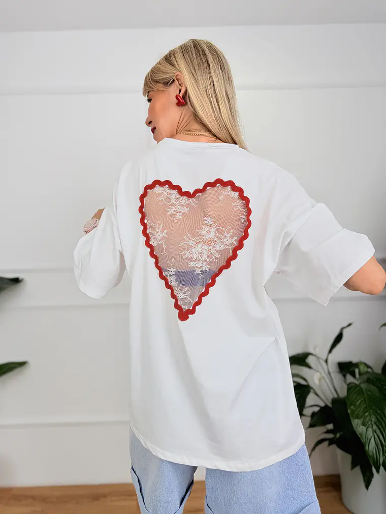 Corazón T-shirt White 61581   1