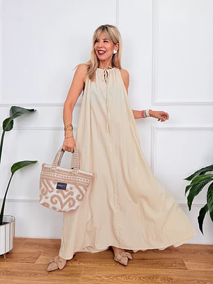 Ilios Dress Beige V710