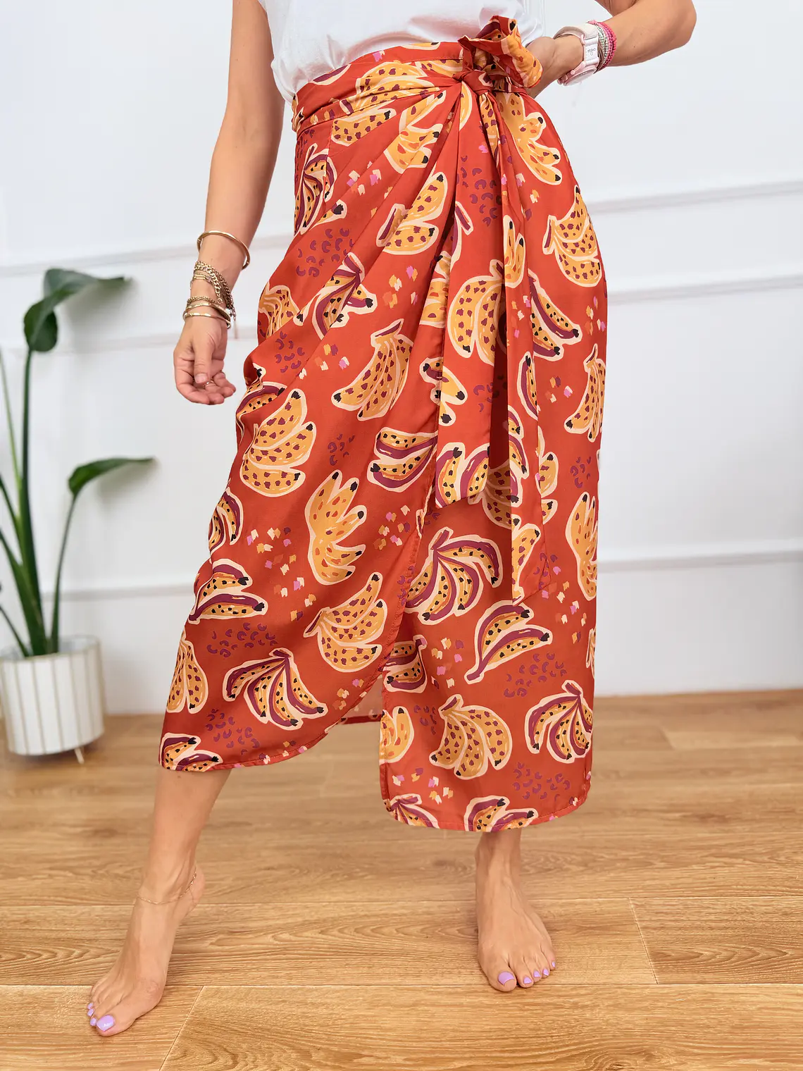 Lefkes Skirt Orange 12027 4