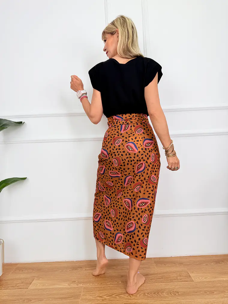 Lefkes Skirt Brown 12027  3