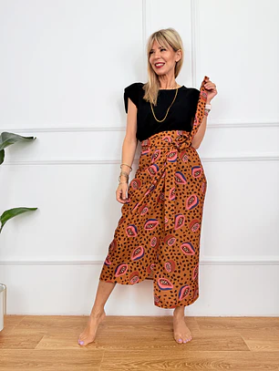 Lefkes Skirt Brown 12027 