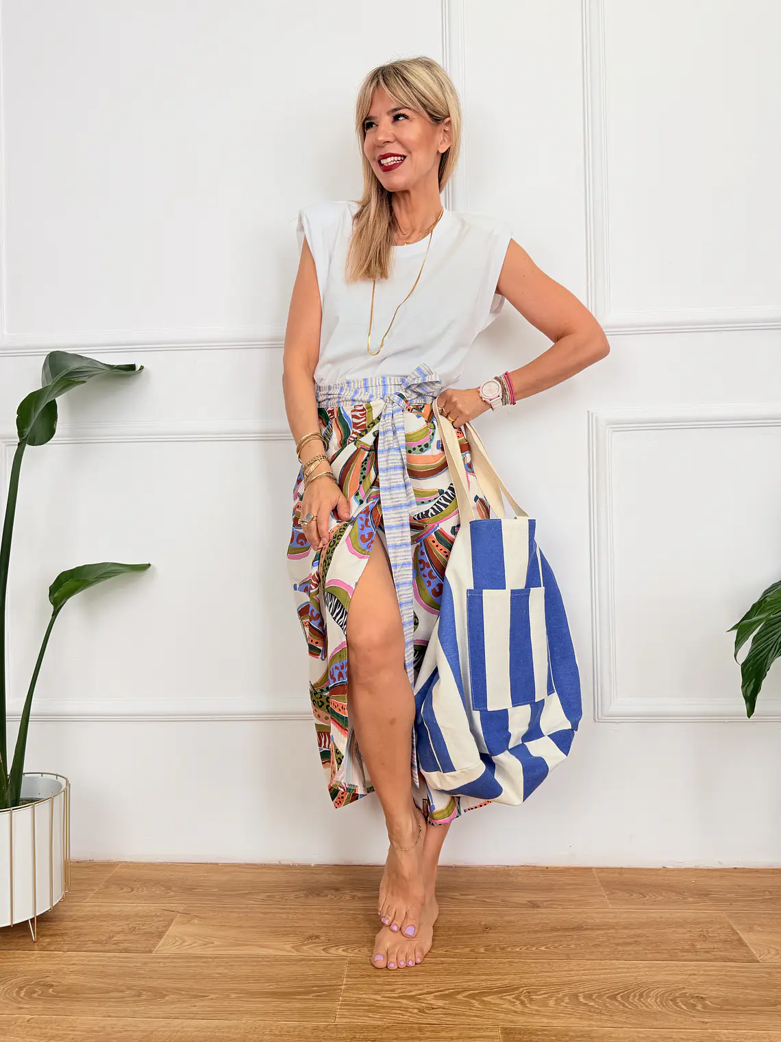 Lefkes Skirt White 12027 2