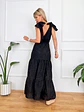 Pyrgos Maxi Guipure Dress Black 58181   - thumbnail 3