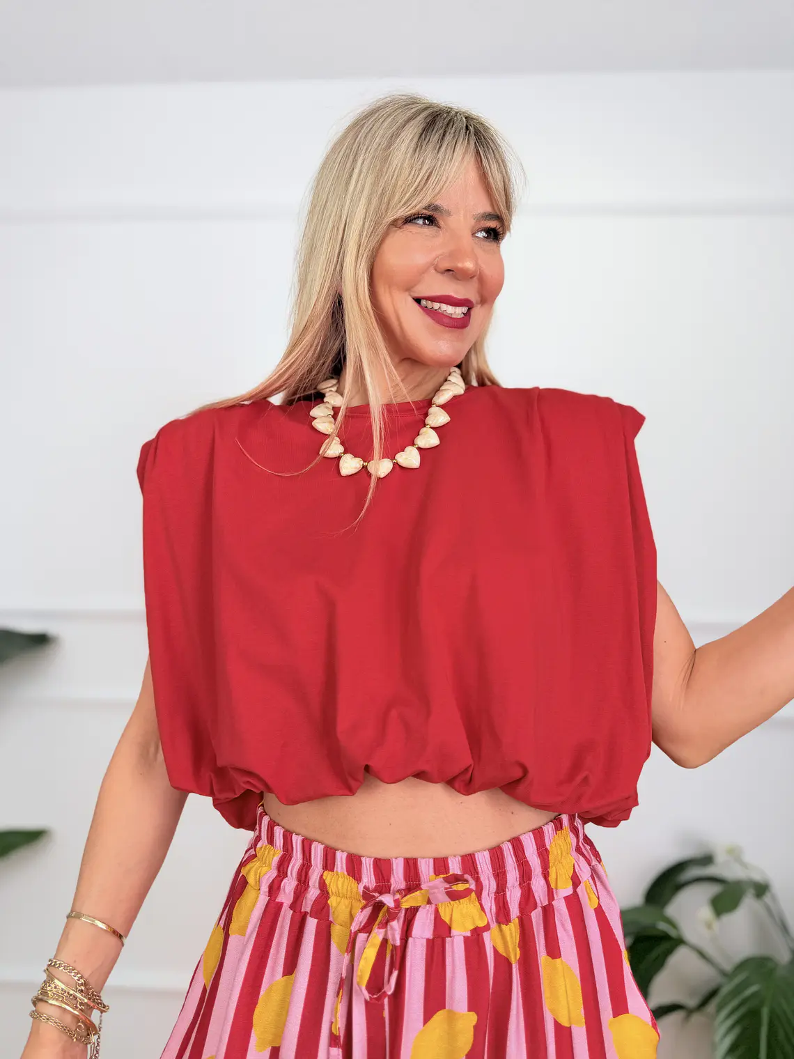 Kapetanissa Crop Top Red 0202  1