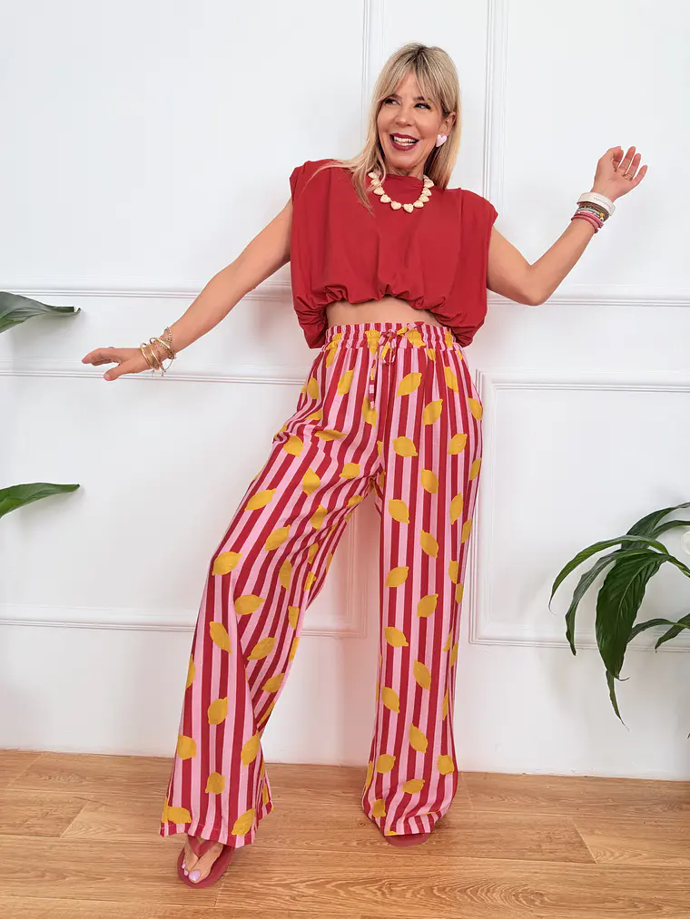 Kapetanissa Crop Top Red 0202  3