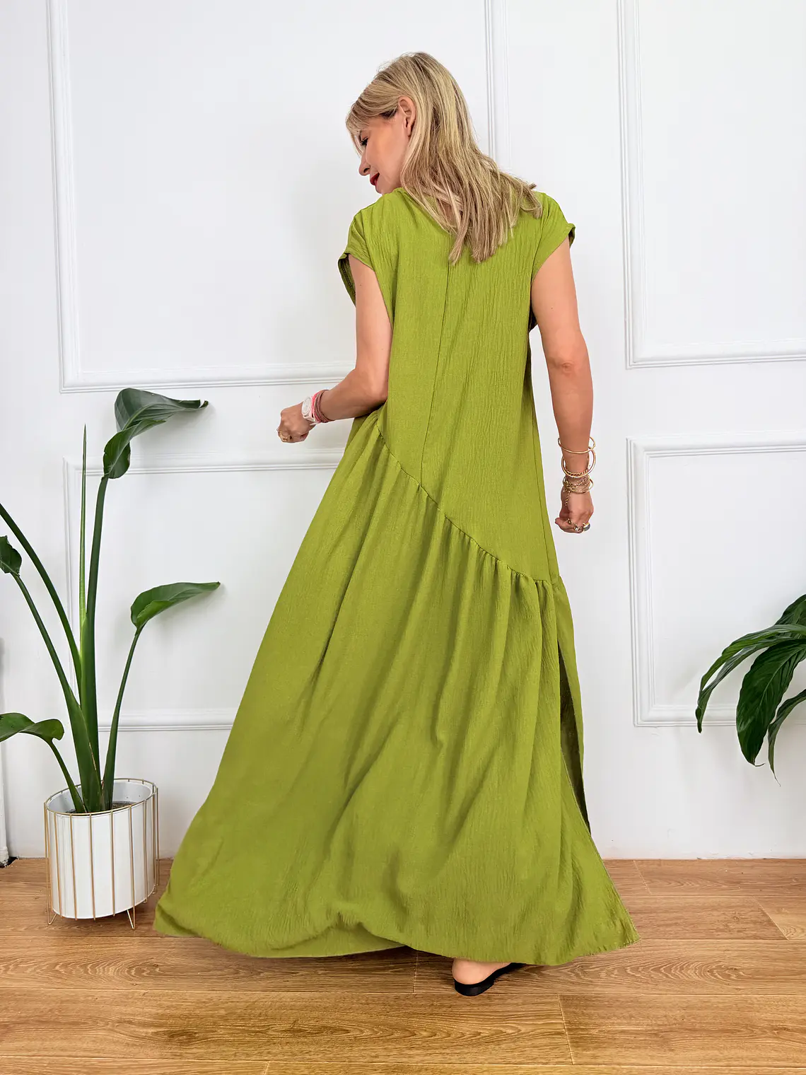 Ammouliani Dress Lime 59113  3