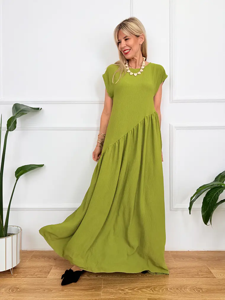 Ammouliani Dress Lime 59113  2