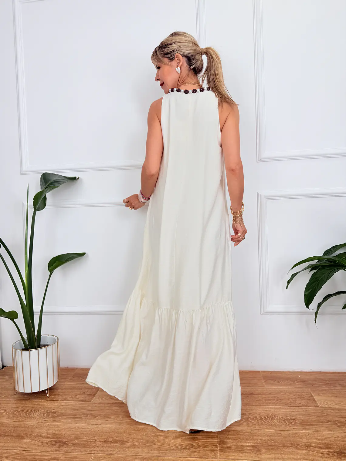 Estia Dress Ivory D80335 3