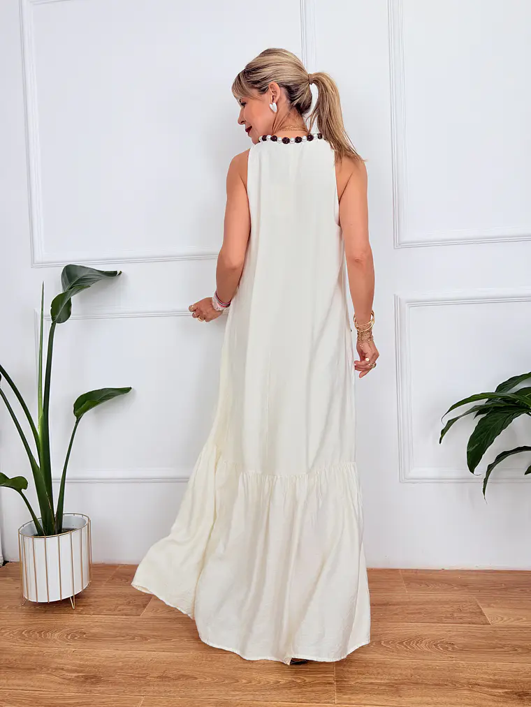 Estia Dress Ivory D80335 3