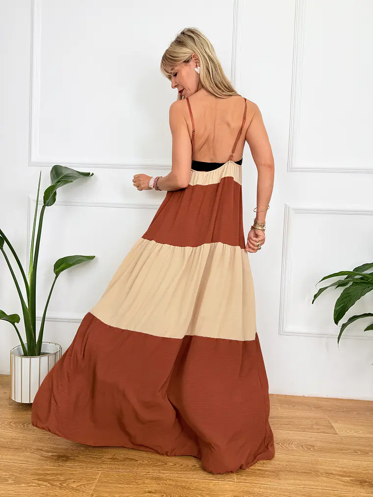 Miami Maxi Dress Beige 59100    3