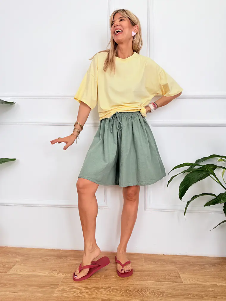 Mazani Shorts Chaki 67197  1