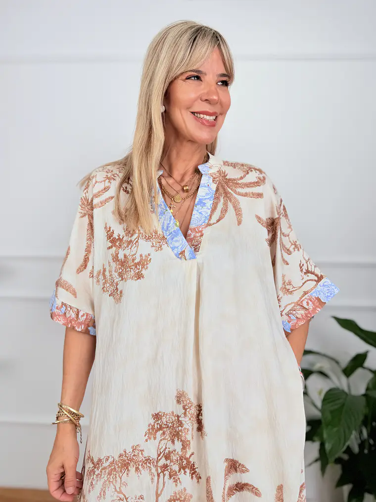 Octavia Kaftan Brown J311   4