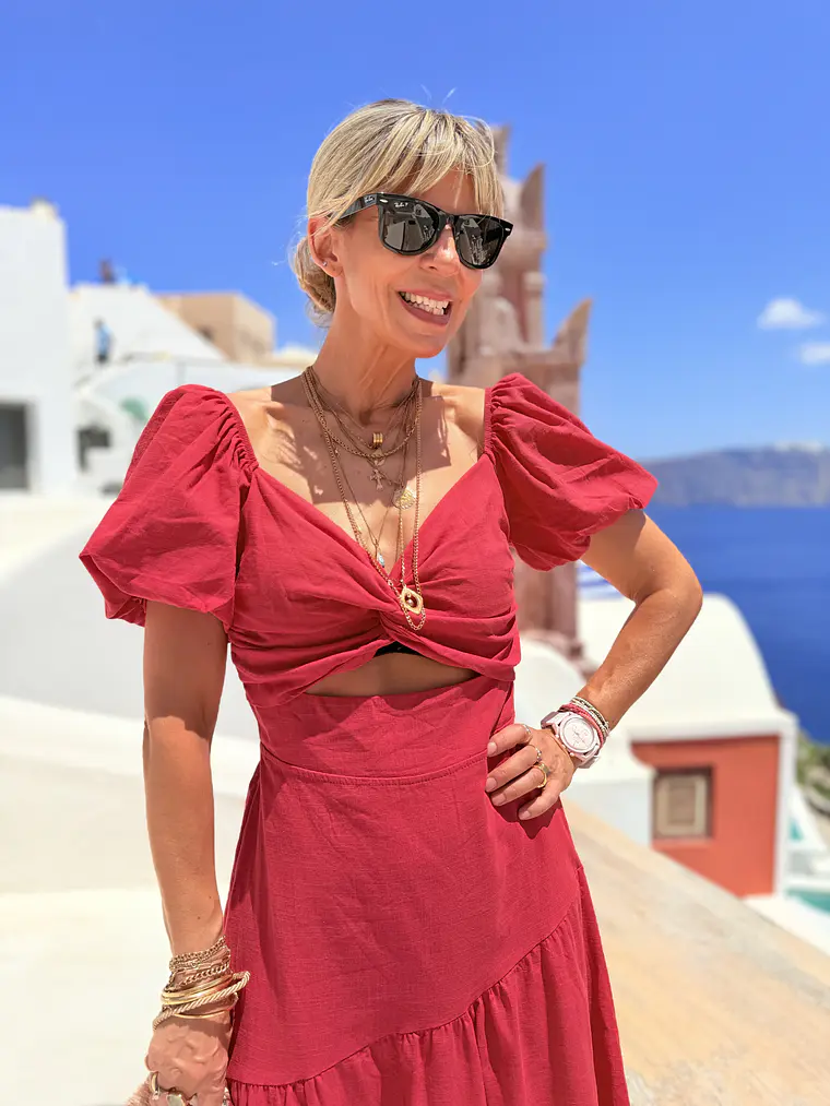 Jacinta dress R5032 Red 3