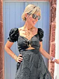 Donna Maxi Kipour Dress Black 58267 - thumbnail 4