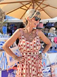 Farrah Strawberry Maxi Dress Ivory 5727  - thumbnail 5