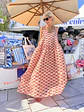 Farrah Strawberry Maxi Dress Ivory 5727  - thumbnail 1