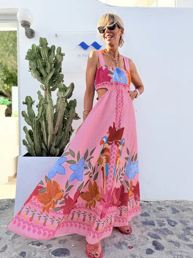 Vinia Dress Pink R61   1