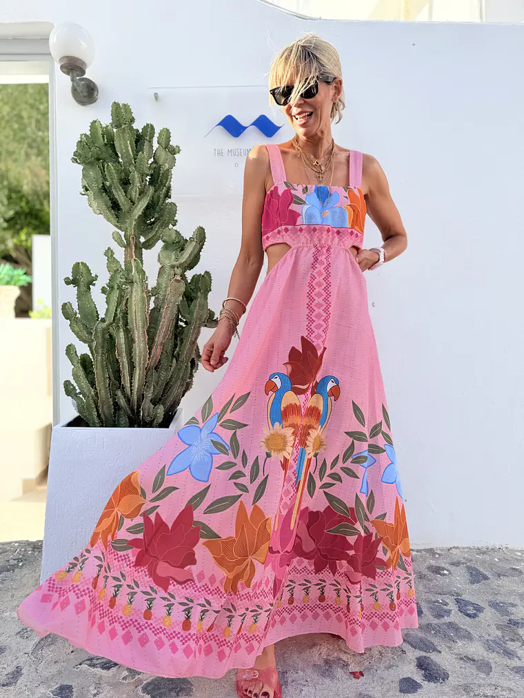 Vinia Dress Pink R61   2