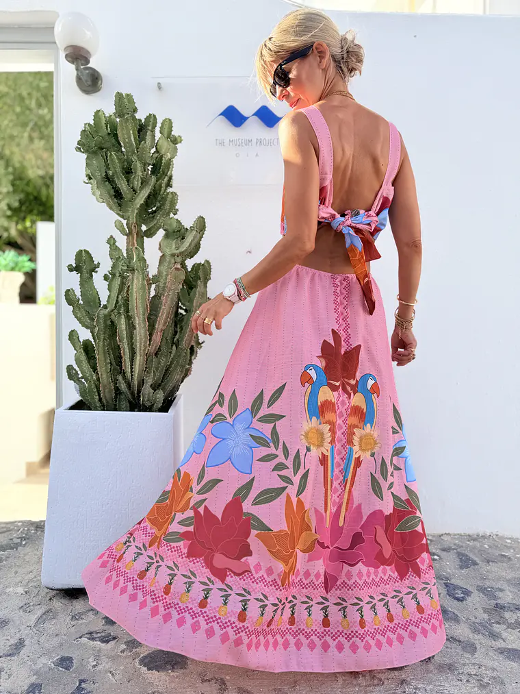 Vinia Dress Pink R61   3