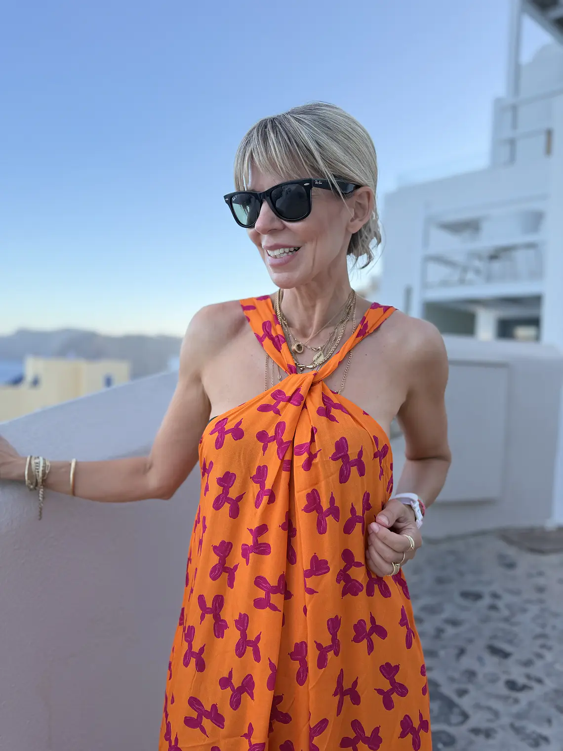 Nisiotiko Dress Orange FG-442 4