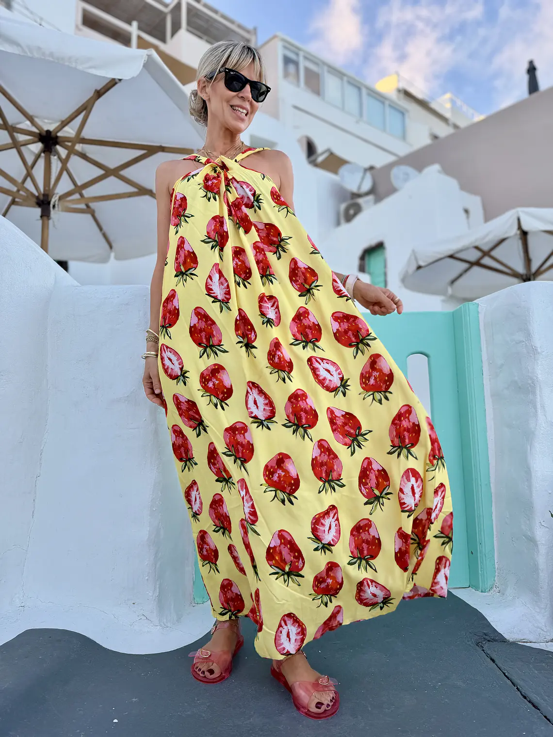 Nisiotiko Dress Yellow FG-442  1