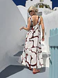 Nisiotiko Dress White-Brown FG-442  - thumbnail 3