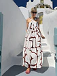 Nisiotiko Dress White-Brown FG-442  - thumbnail 2