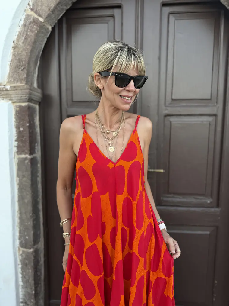 Kumatisti Dress FG-448 (Orange)  4