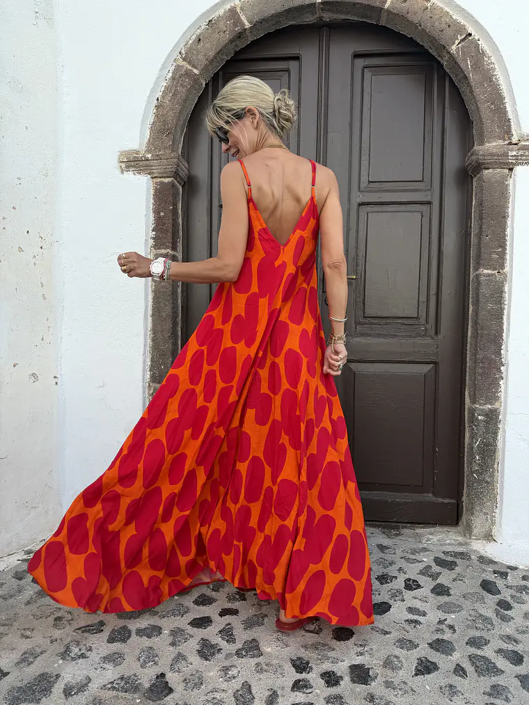 Kumatisti Dress FG-448 (Orange)  3