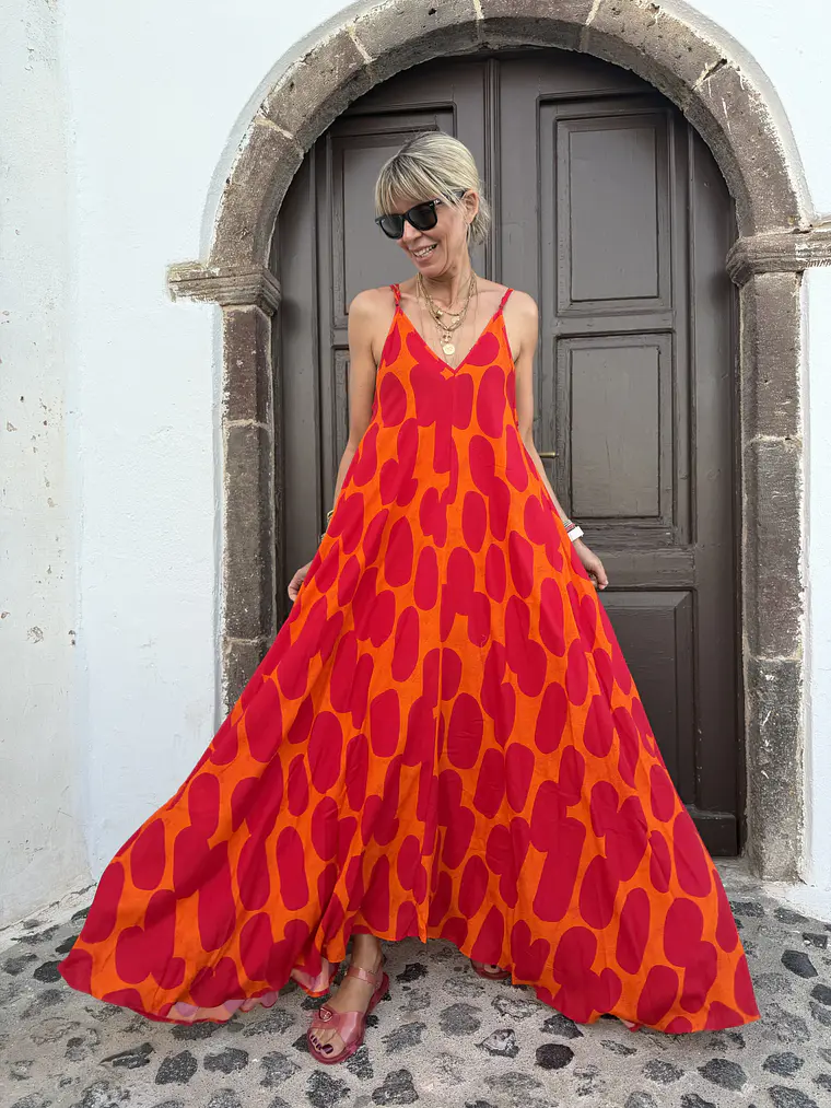 Kumatisti Dress FG-448 (Orange)  2