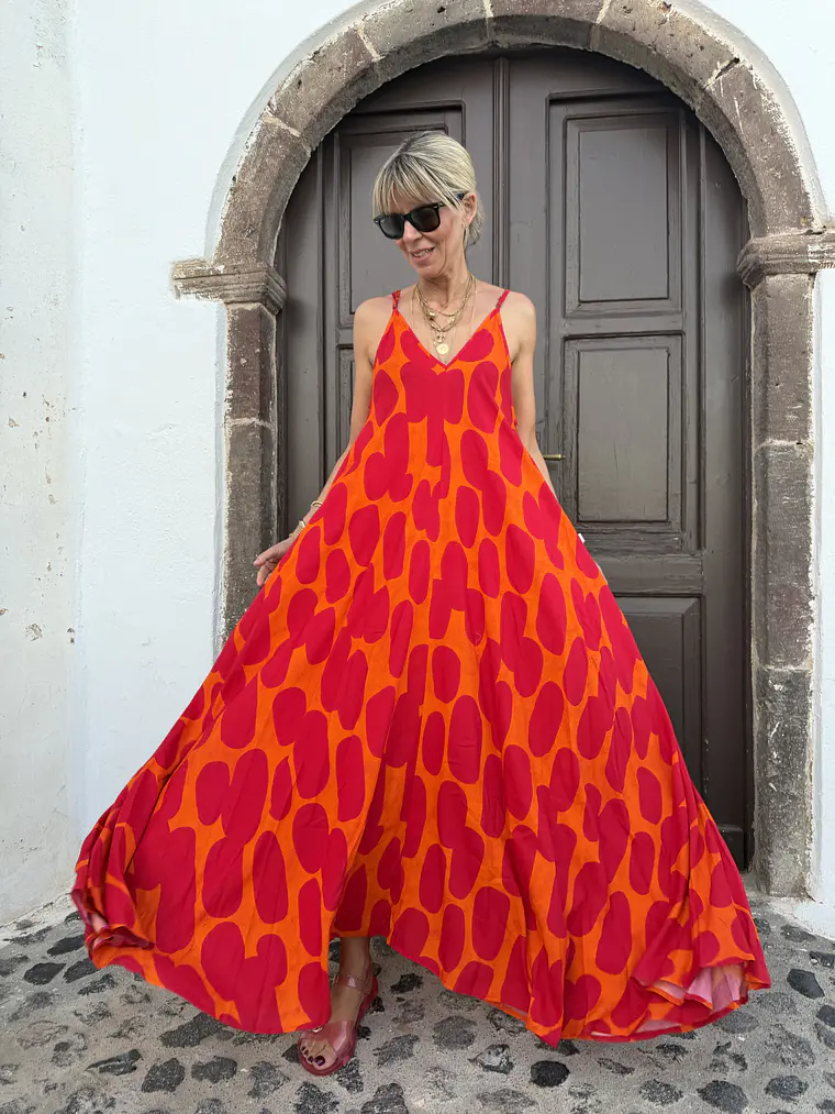 Kumatisti Dress FG-448 (Orange)  1