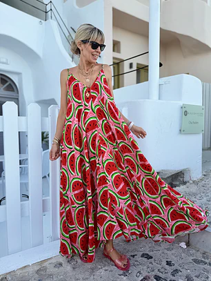 Kumatisti Dress FG-448 (Watermelon)