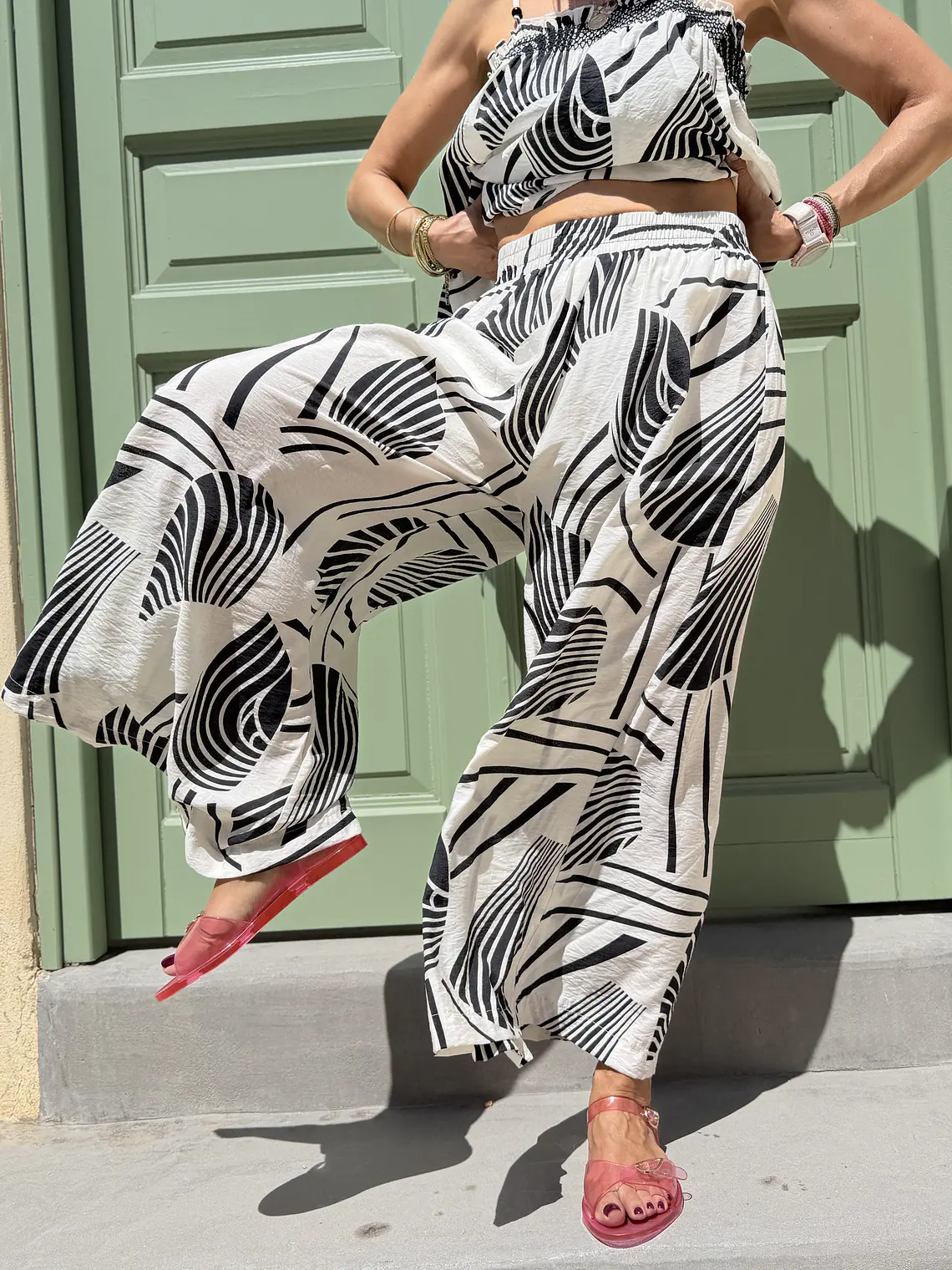 Paige Pants Nero S5960M 4