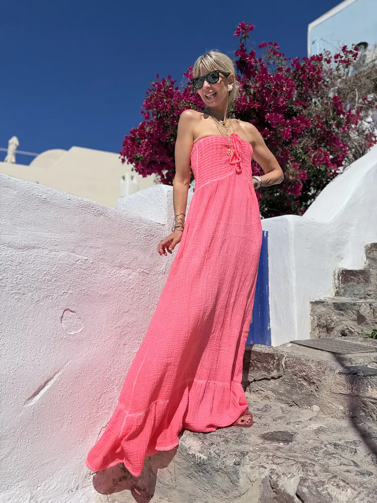 Daphne Dress Pink 25204  2