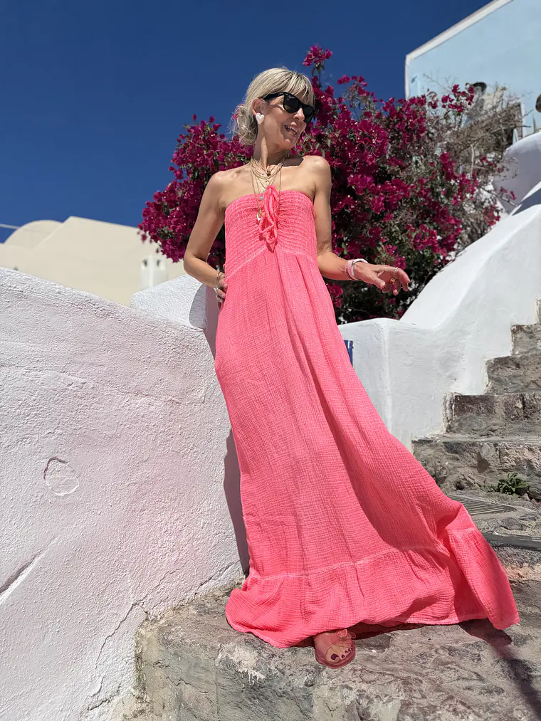 Daphne Dress Pink 25204  1