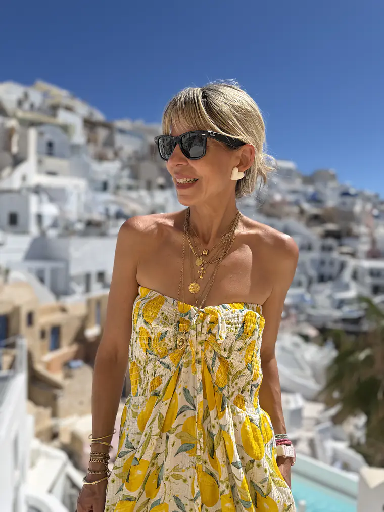 Daphne Dress Yellow (Lemons) 25204  4