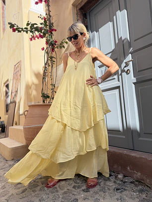 Nancy Dress Yellow AG2036