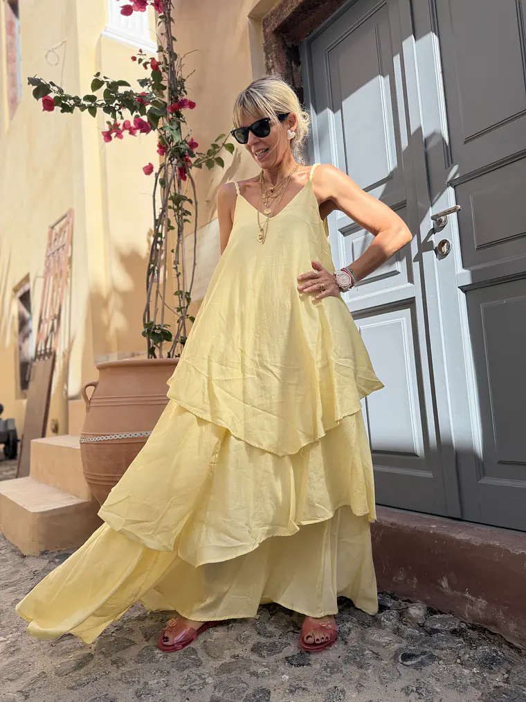 Nancy Dress Yellow AG2036 1