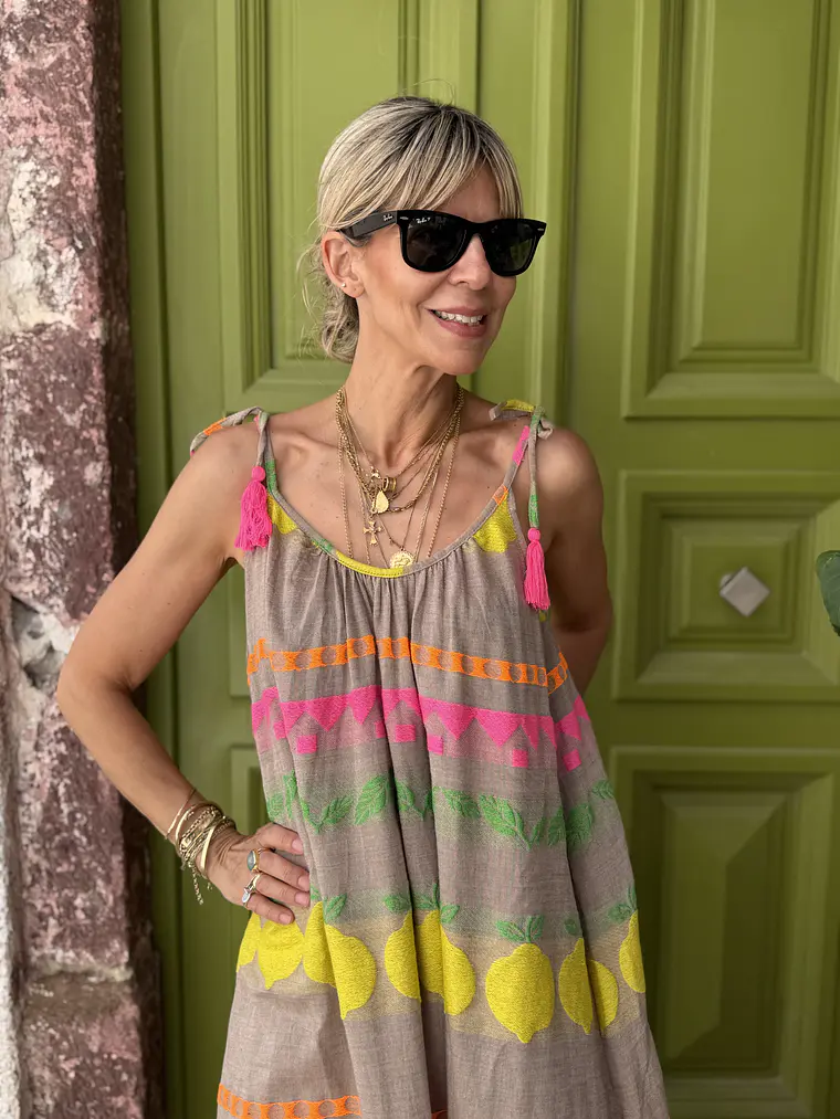 Lana Dress Yellow FG405   4