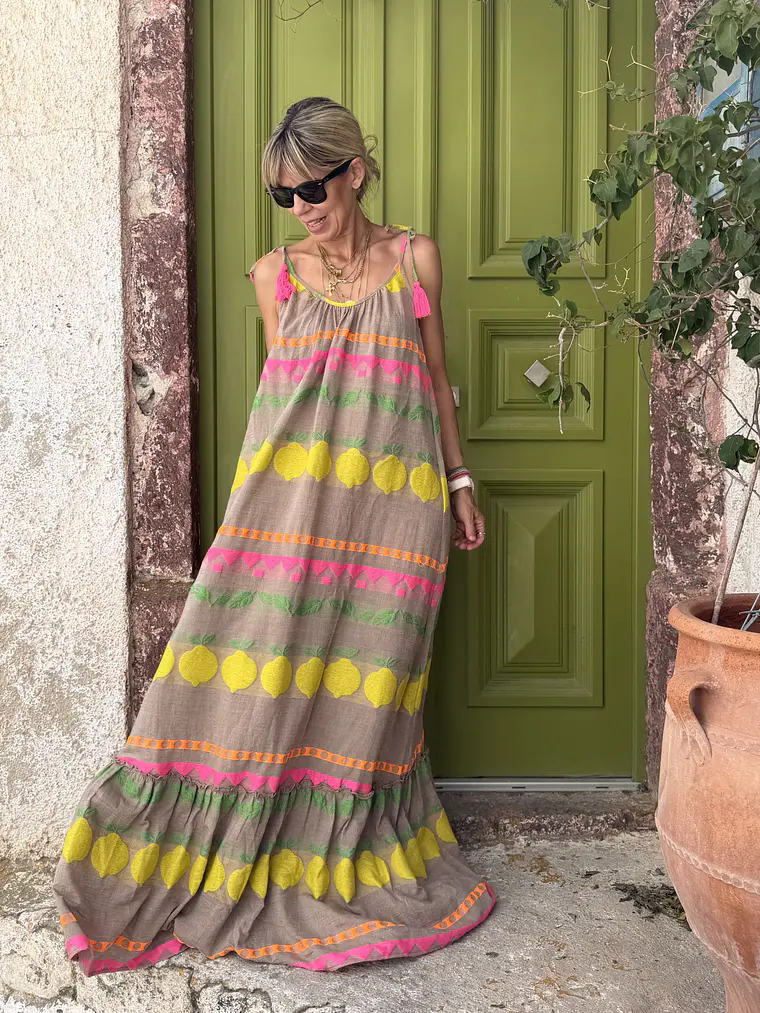 Lana Dress Yellow FG405   2