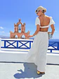 Donna Maxi Kipour Dress White 58267 - thumbnail 3