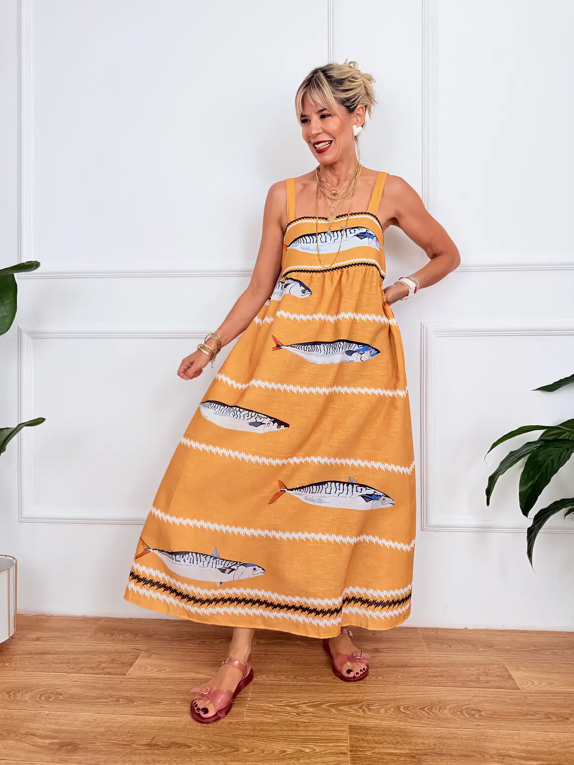 Denver Dress D1113 Mustard 1