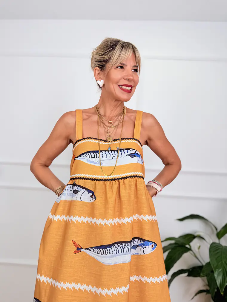 Denver Dress D1113 Mustard 4