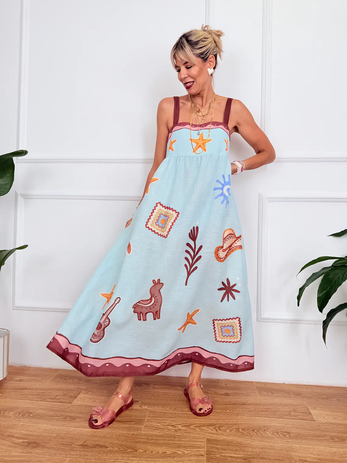Denver Dress D1113 Aqua   2