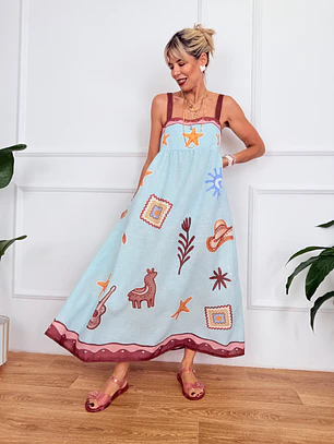 Denver Dress D1113 Aqua  